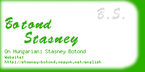 botond stasney business card